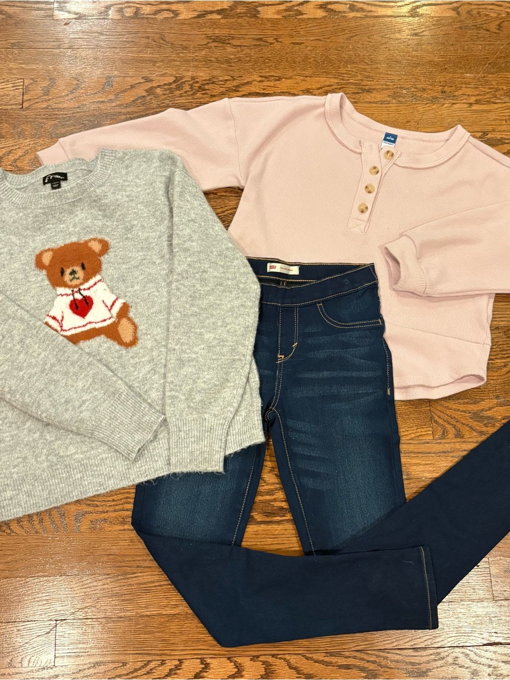 Girls Levi’s Skinny Jeans Mix and Match 3 Piece Outfit